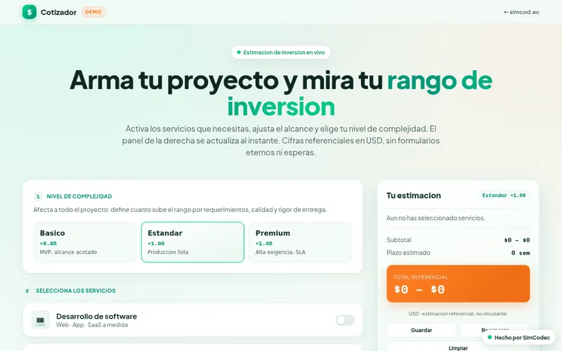 Cotizador inteligente