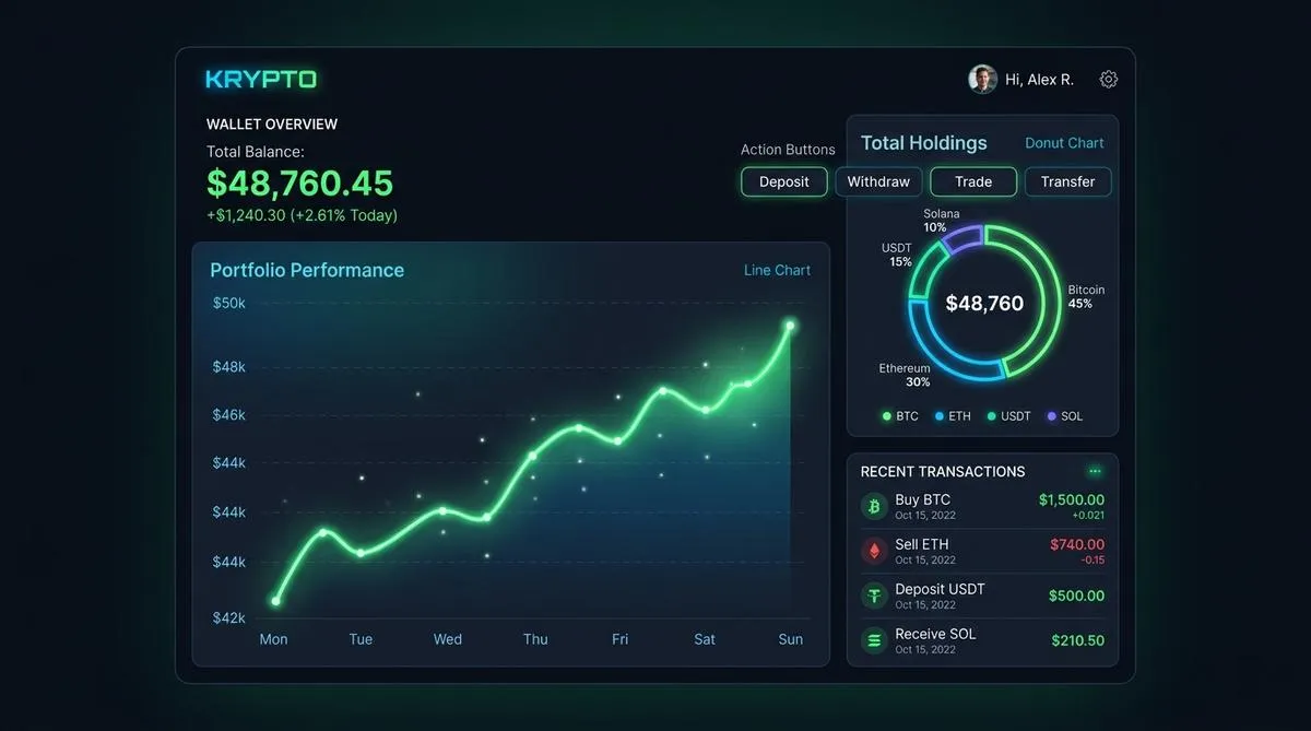 Crypto Exchange Dashboard