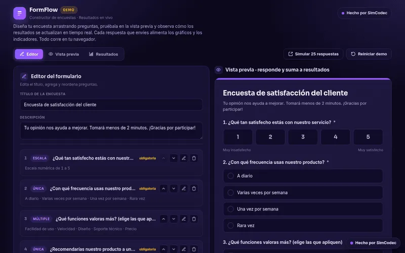 Encuestas y formularios