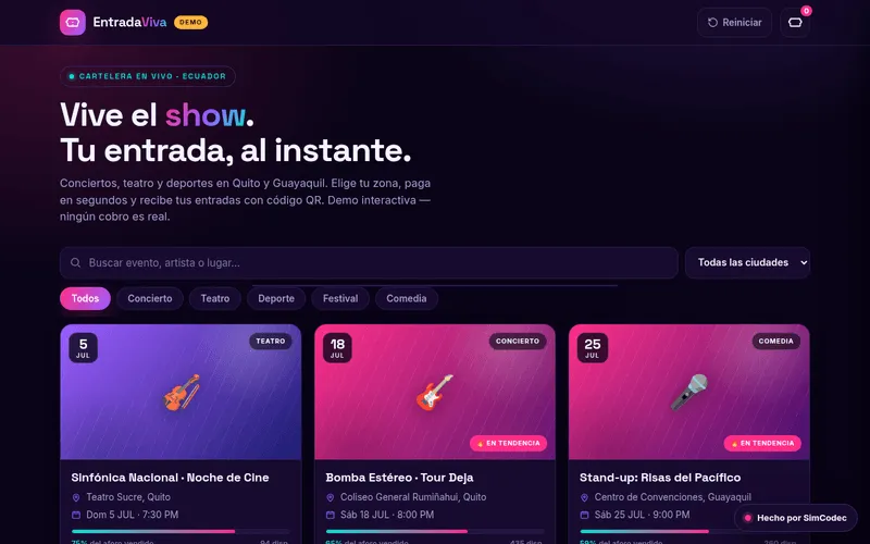 Venta de entradas