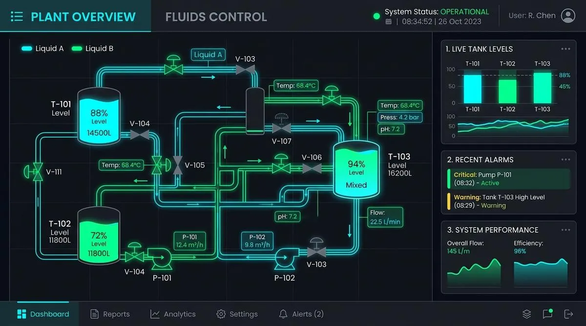 Monitoreo industrial SCADA