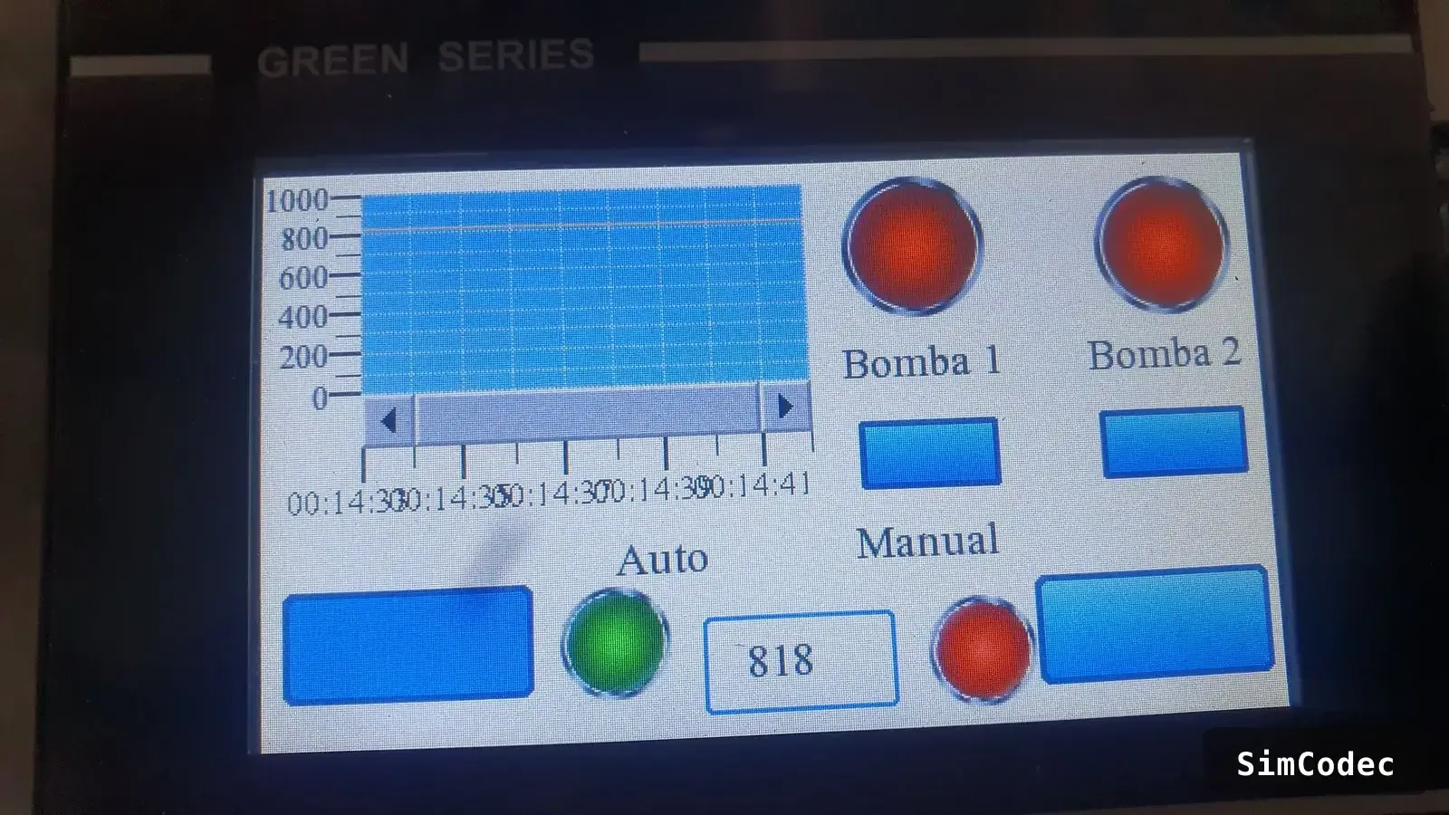 HMI: control de bombas principal y de respaldo