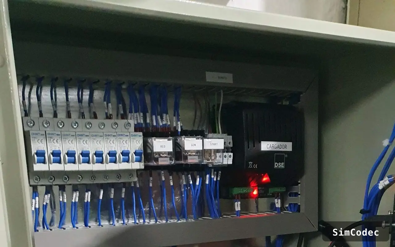 Tablero de transferencia y control de bombas