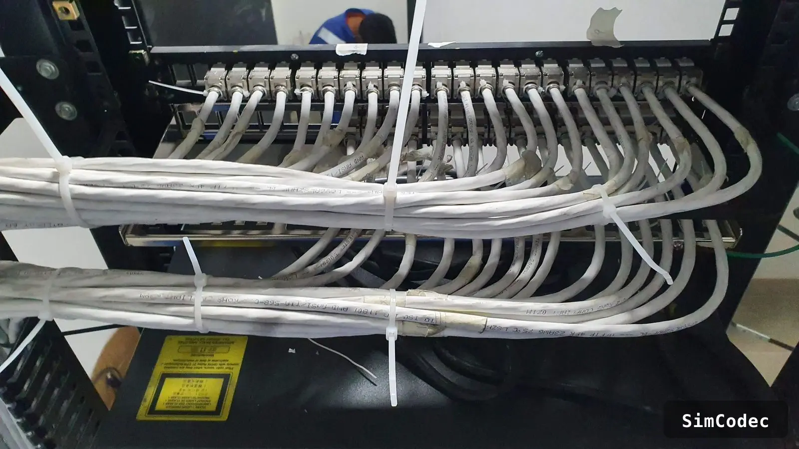 Cableado peinado y etiquetado