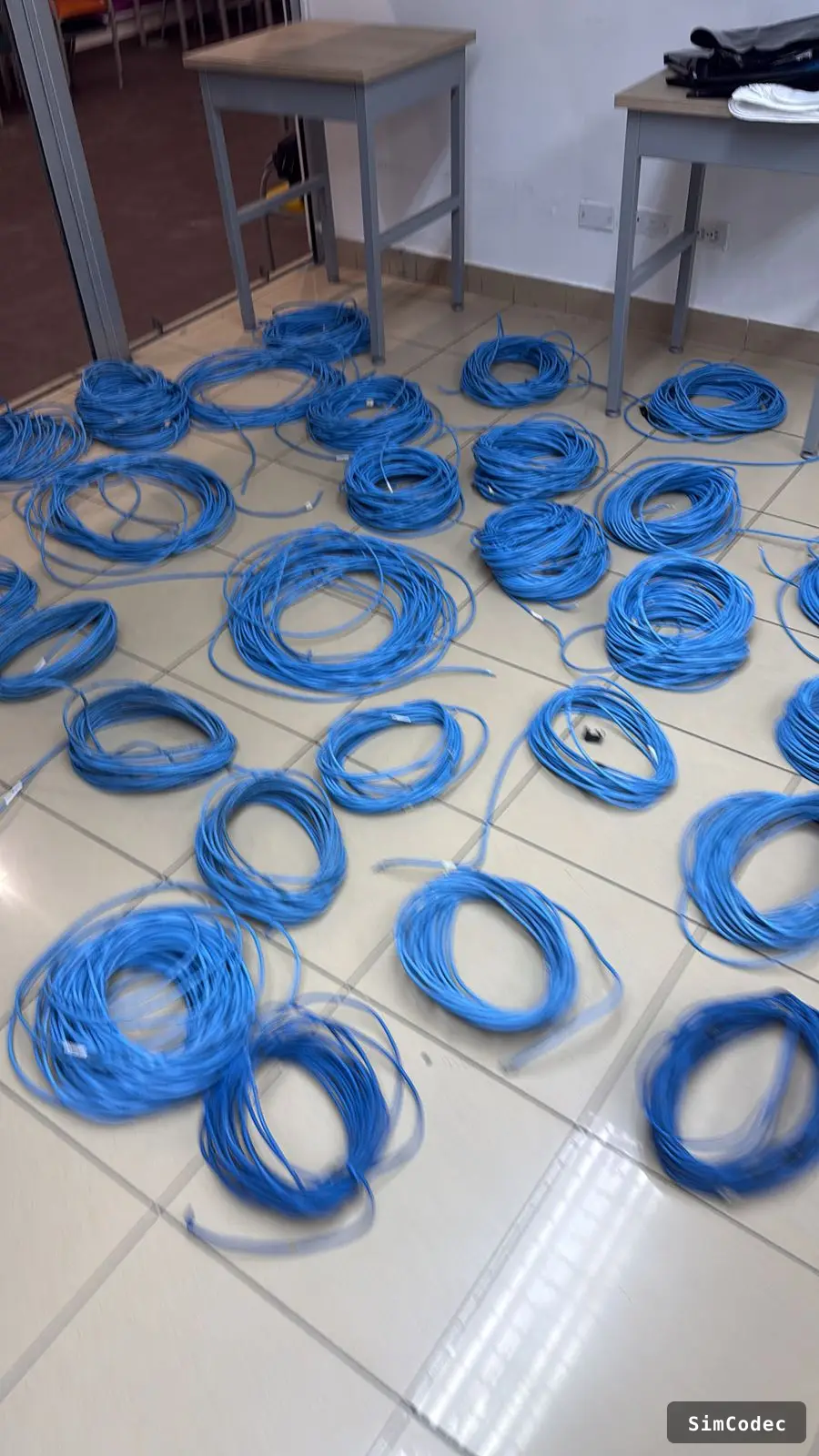 Cableado reutilizado y rotulado