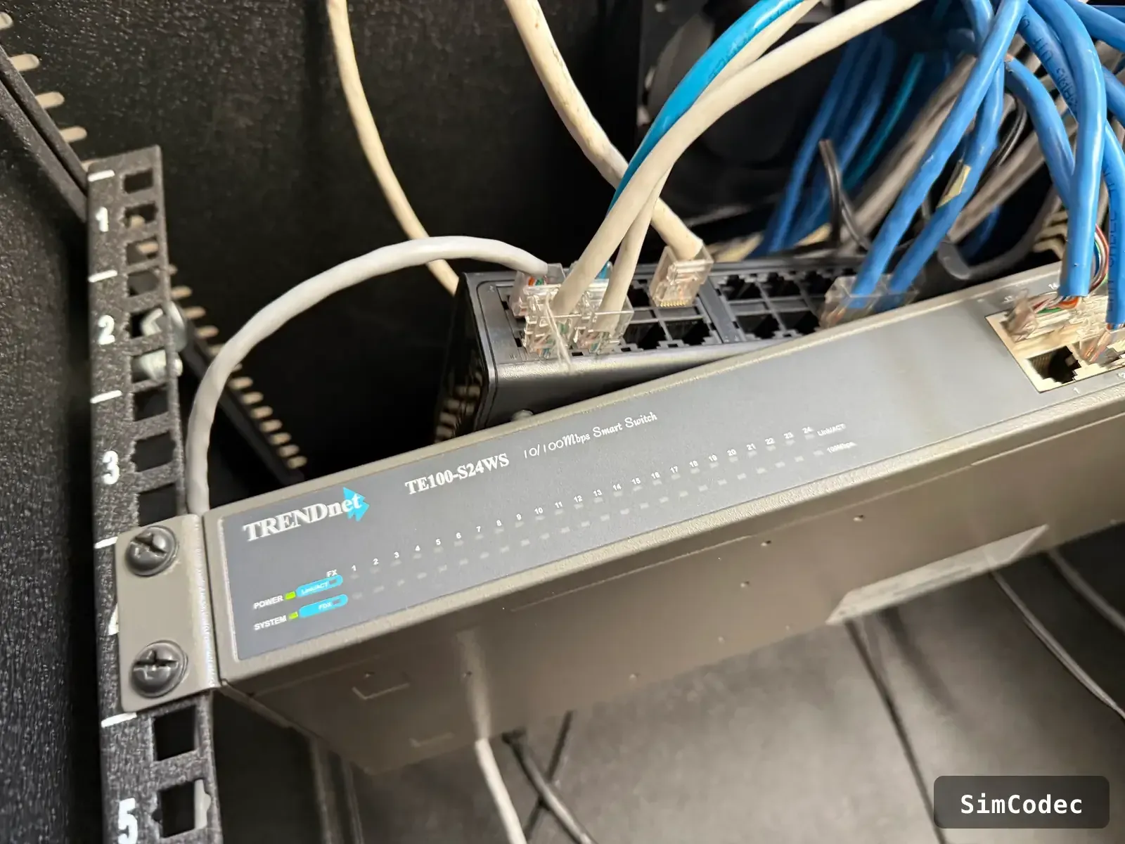 Switch de red reinstalado