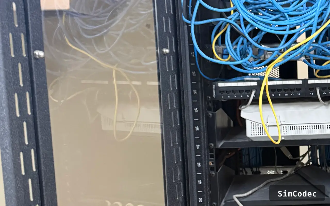 Rack de red reinstalado